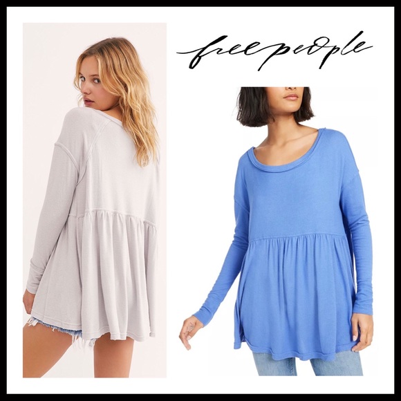 FREE PEOPLE BOHO FLOWY TUNIC TOP TEE A2C - Picture 9 of 16